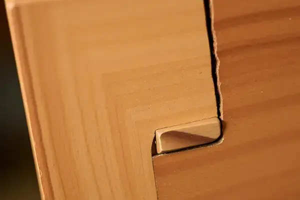 Traditional hand-cut joinery details