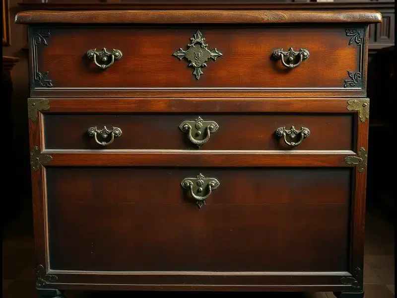 Restored antique furniture with original character preserved
