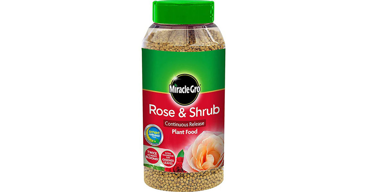 Miracle-Gro Rose & Shrub Continuous Release Plant Food 1kg Shaker Jar 100065 