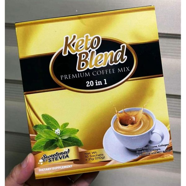 Keto Blend Premium Coffee Mix 20 in 1 Sweetened By Stevia
